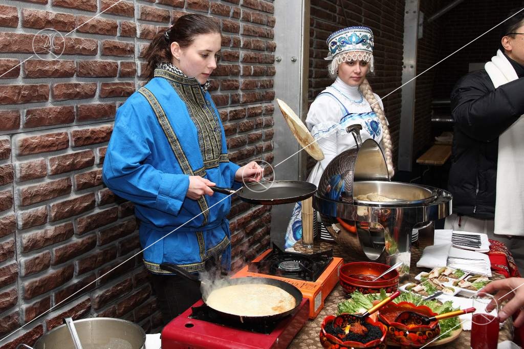 анимация с блинами