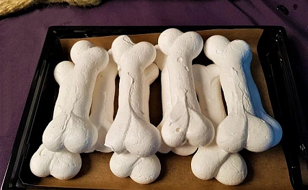 Десерт Безе "Косточка" на Хэллоуин