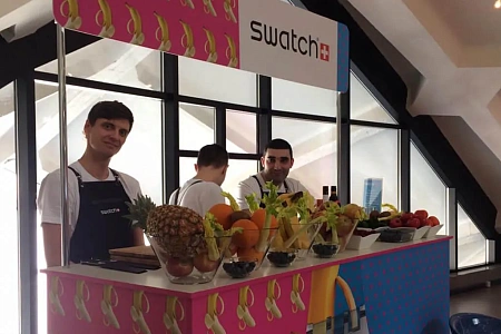 Фуршет для Swatch на Даниловском