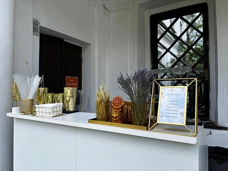 Банкет и welcome зона в Усадьбе Середниково на 90 персон