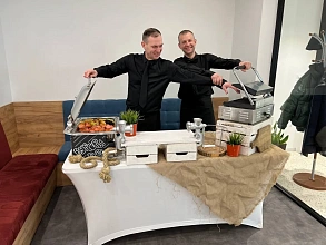 Анимационная станция с бургерами на 23 февраля