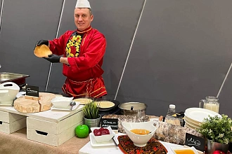 Анимационная Блинная станция в холле