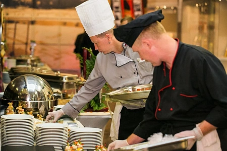 Фуршет в музее РЖД