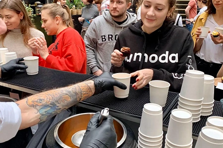 Анимационный чайный бар для Lamoda