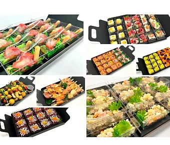 Готовый "Офисный фуршет" на 15 персон с горячими закусками и десертами