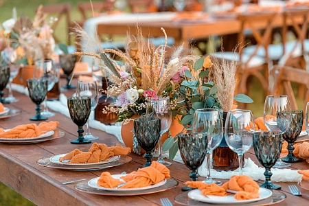 Сервировка свадьбы