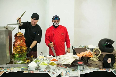 Стилизованный фуршет для РокетБанк