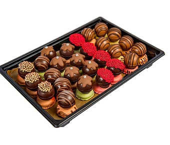 Ассорти конфет ручной работы (манго-маракуйя, малина, личи) 18 шт.