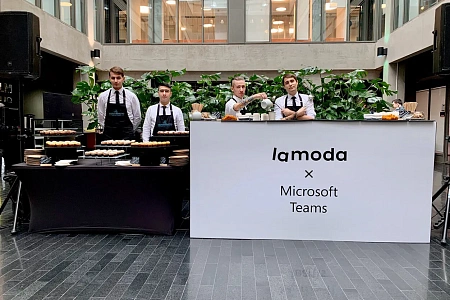 Анимационный чайный бар для Lamoda