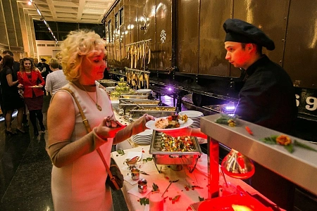 Фуршет в музее РЖД