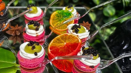 Доставка с обслуживанием на 60 персон лофт Москва Сити 