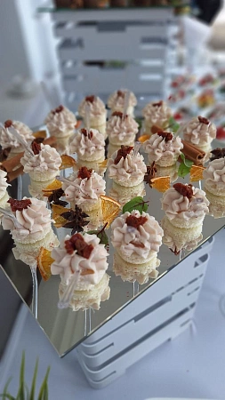 Свадебный банкет в шатре в Усадьбе Середниково на 44 персоны