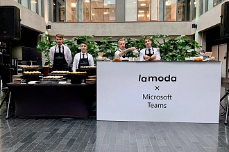 Анимационный чайный бар для Lamoda