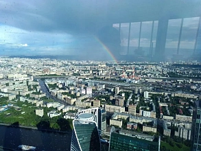 «Фуршет на высоте» на 94 этаже Башни Федерации