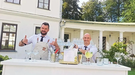 Свадебный банкет и welcome зона в Усадьбе Середниково на 70 персон