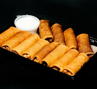 Блинчики с яблочной начинкой