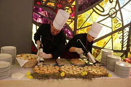 Фуршет с анимационными станциями в политехническом музее