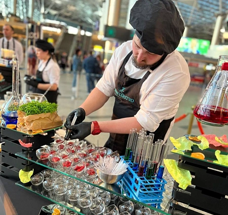 Анимационная станция молекулярной кухни на 85 персон