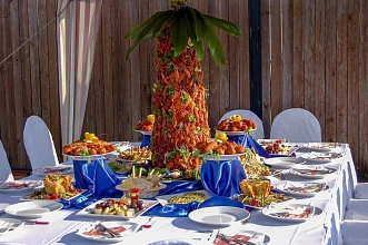 Барбекю для коллег в частном доме