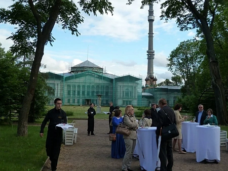 Фуршет в парке Останкинского дворца