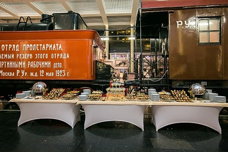 Фуршет в музее РЖД