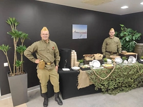 Полевая кухня на 100 персон к 23 февраля Росатом