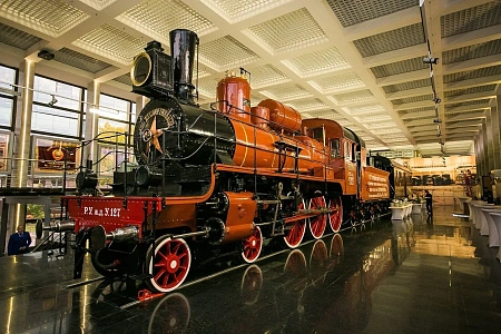 Фуршет в музее РЖД