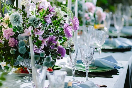 Сервировка свадьбы