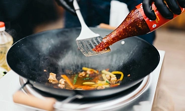 Вок-станция с рисом, лапшой или овощами