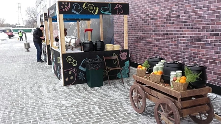 Фуршет на сдаче очереди ЖК