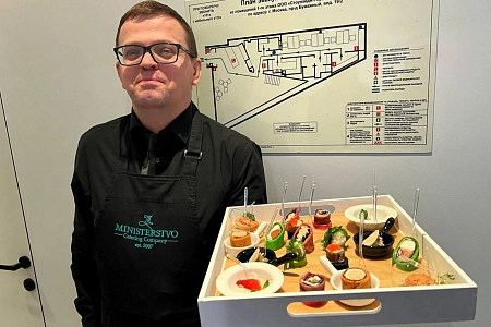 Бизнес-завтрак для бизнес-встречи на 60 персон Стоун