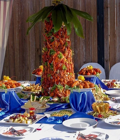 Барбекю для коллег в частном доме