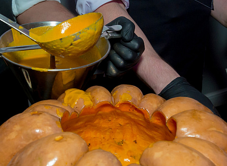 Станция с крем-супом из тыквы